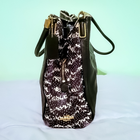 Coach Black White Python 28604 Phoebe Purse - Picture 2 of 10